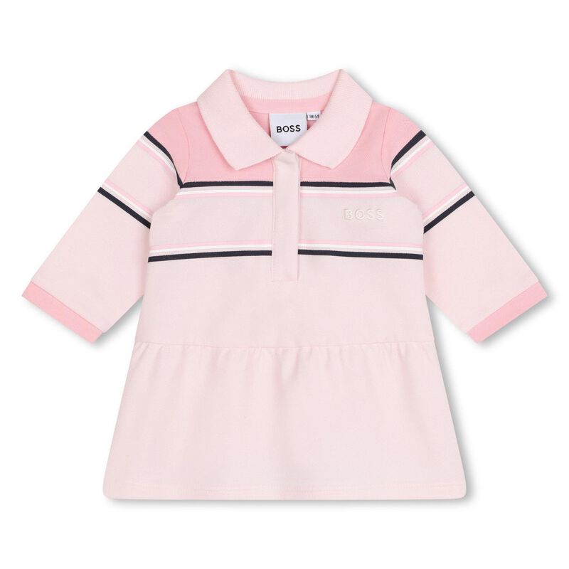 BOSS Dropped-Waist Polo Dress 6M - 2Y image number 0